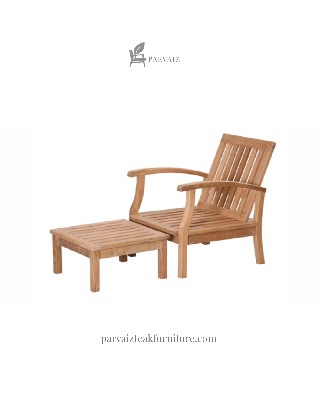 Girona Lounge Chair with footsool